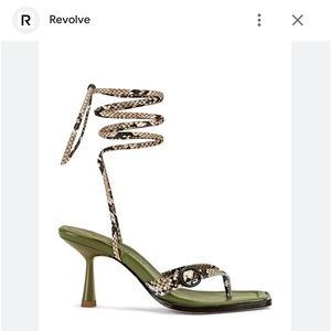 Song of Style Cleo Heel in Brown Snake